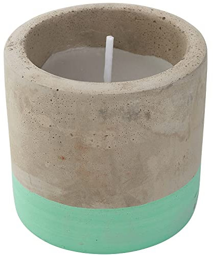 Partykerze klein mit Betonoptik 6 x 5,5 cm Gold Mint Party-Deko Tischdeko Sommer-Party Garten (Mint)