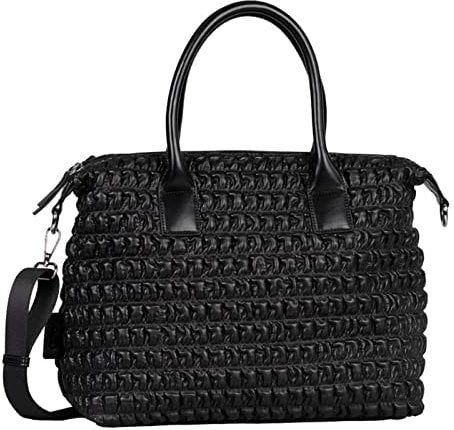 Gabor bags , KARI, Damen, Henkeltasche mit langem Schulteriemen, one size, schwarz, 35x14,5x25cm