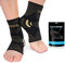Lusenone Kupfer Sprunggelenkbandage 2 Stück, Fußbandage für Damen/Männer, Kompressionssocken Knöchelbandage für Plantarfasziitis, Arthritis, Verstauchte Knöchel,Achillessehne,Gelenkschmerzen,Sport, L