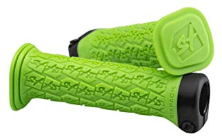 Sixpack 1st Ride Kinder Lock-On Fahrrad Schraubgriffe grün/schwarz