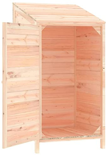Tidyard Geräteschuppen Schuppen Outdoor Gartenhaus Gerätehaus Gartenschuppen Lagerschuppen Gerätehäuser 55 x 52 x 112 cm (B x T x H) Massives Tannenholz