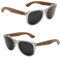 Holzwurm Sonnenbrille mit Holzbügeln aus Walnuss für Damen & Herren/Polarisierende Brillengläser mit UV400-Schutz/mit Brillenetui aus echtem Bambus
