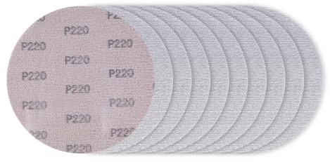 SALI Schleifgitter Ø 225mm 10 Stück Schleifscheiben Körnung 220 Klett Klettscheiben Selbsthaftend Schleifblätter Schleifpapier für Trockenbauschleifer Giraffenschleifer Wandschleifer Deckenschleifer