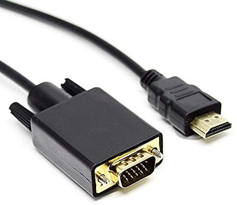 ZISONIX Câble HDMI Mâle vers VGA Mâle (D-Sub 15 broches) Plaqué Or