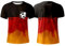 Tshirt Deutschland Herren Locker T-Shirt Grünes Deutschland Trikot Henleyshirt Streetwear Strandshirt Polo Shirt Basketball Trikot Herren Kurzarmshirt Poloshirt Schwarzes Tshirt Herren（2-Black，5XL）