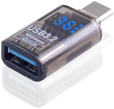 Maxhood USB C to USB Adapter - 10Gbps, LED Digital Display, Compatible with MacBook Pro 2023, Air 2022 and More