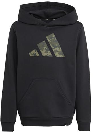 adidas Unisex Kids CAMO Graphic Hoodie JUNIOR, Black, 15-16 Years