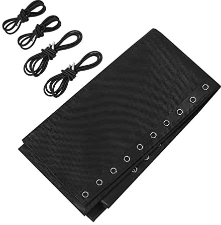 Zerodeko Stuhl Ersatzset Bungee Seil Und Robustes Stofftuch Für Liegestühle Outdoor Lounge Zubehör Atmungsaktiv Elastisch Schwarz