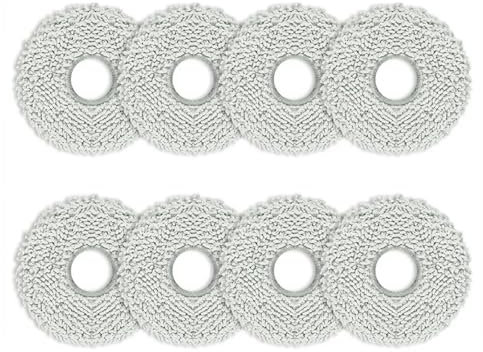 Supoion 8 Stück Mikrofaser-Wischmopp-Pads, Lappen, Vakuumzubehör, Kehrroboter, Ersatzteil, Wischtücher aus Mikrofaser