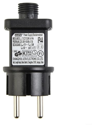 URPIZY Adaptateur Secteur Pour Guirlandes Féeriques LED 31V 3.6W IP44 Transformateur De Rechange Pour Lumières De Noël Jusqu'à 800 LED