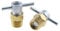 MEETOOT 2PCS 1/4 Inch NPT Male Brass Wing Drain Valve with Handle Air Compressor Replacement Part for Gas Storage Tank