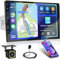 Fuluku 9 Zoll Touchscreen 1 Din Drahtloses Carplay Autoradio mit Android Auto, Aufrüstung Autoradio mit Bluetooth USB EQ FM SWC Mic Rückfahrkamera