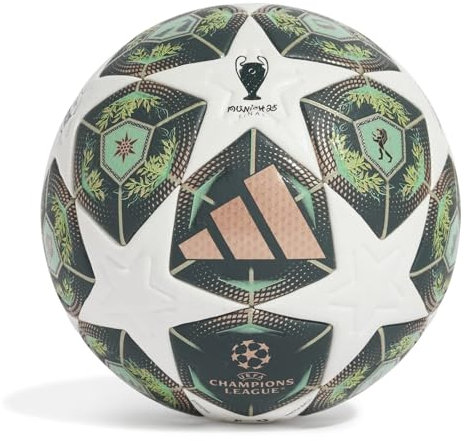 Adidas UEFA Champions League Munich 25 FIFA Quality Pro Ball JH1279, Unisex Footballs, Green, 5 EU