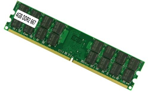 Aurelicxy Módulo de Memoria RAM DDR2 de 4 GB, Gran Capacidad, 240 Pines, PC2-5300, 667 MHz, de Alta Frecuencia, para Ordenador de Escritorio.