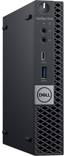 Mini-PC Desktop-Computer Dell OptiPlex 7070, Prozessor Core i7-9700T, RAM-Speicher 16 GB, SSD, 1 TB Win 11 Pro (generalüberholt)