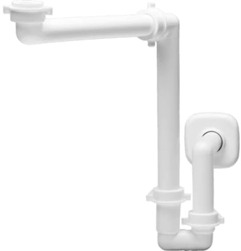Sifone spaziobagno per lavabo bianco