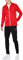 uhlsport ESSENTIAL Classic Trainingsanzug für Herren, Jugendliche & Kinder, klassischer Sport-Anzug, Jogging-Anzug, Jogging-Hose & Jacke, Tracksuit schwarz/rot -S