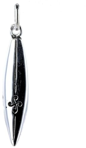 Pendentif surf croix basque argent