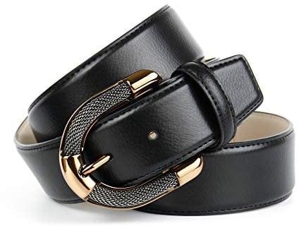 Anthoni Crown Damen GB35.T10 Gürtel, Schwarz (Schwarz 010), 6681 (Herstellergröße: 110)