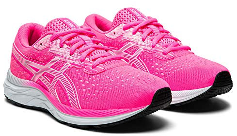 Asics Gel-Excite 7 GS, Scarpe da Ginnastica Unisex-Bambini, Rosa Caldo/Bianco, 37 EU