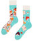 Dedoles Socken Unisex Damen Herren & Kinder Baumwolle viele lustige Designs 1 Paar Geschenk links rechts verschieden, Farbe Blau, Motiv Zauberbücher, Gr. 39-42