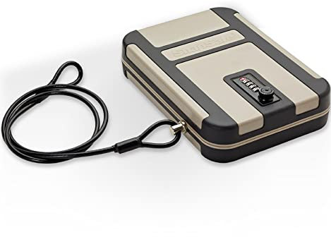 SnapSafe Treklite Kombinationsschlosskasten – Polycarbonat tragbarer und leichter Waffenschlosskasten – mit Schloss mit Schlüssel und Schaumstoffauskleidung – ideal für Reisen, TSA-geprüft – XL, 25,4