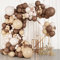 Ballon Girlande Braun, 99Pcs Retro Kaffee Braun Luftballons,ein knotter Nude Luftballons Girlande für Geburtstag, Hochzeit, Verlobung, Babyparty, Baby Shower Deko, Jubiläum