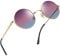 Joopin Retro Sonnenbrille Rund Herren UV400 und Polarisierte Runde Sonnenbrille Damen Steampunk Hippie Brille Klassische mit Metallrahmen (Braun-Blaue)