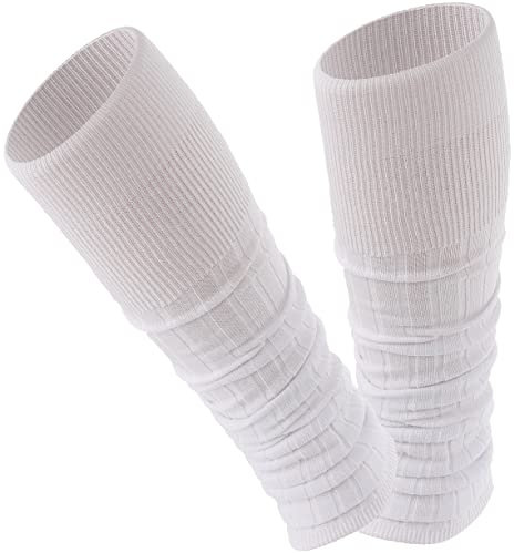 TODO Stulpen Baumwolle Damen - Weich und Bequem Beinlinge zum jeden Tag, Tanzen, Sport, Gym, Bergtouren - Beinwärmer (Weiß)