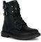 Geox J Eclair Girl Ankle Boot, Black/Gun, 30 EU