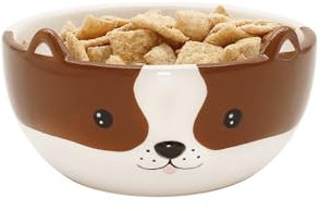 Winkee - Hündchen Müslischale I Süße kleine Schüssel aus Keramik mit Hund-Öhrchen I Hunde Geschenk aus Steingut