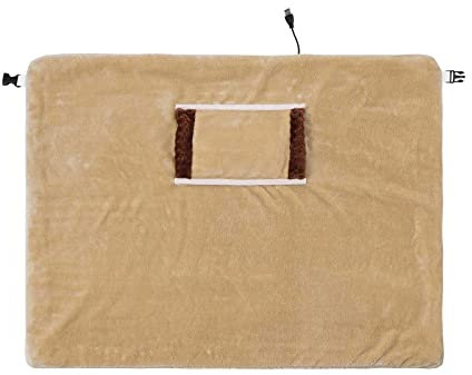 Rubu22a Heizkissen, 60x80cm Kuscheldecke, Sanft Wärmekissen Decke, USB Heizdecke für Nacken und Rücken, Schnelles Aufheizen Fleece Heizkissen, Leicht zu tragen, Schnelles Aufheizen (Brown, One Size)