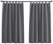 Tenger Home Cortina Opaca Corta para Ventana de Cocina, Cortina Opaca para Dormitorio con Trabillas, 1 Piezas (Gris, 150 x 150 cm)