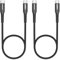 SUNGUY USB C to USB C Cable, 0.5m*2 PD 60W Type C to Type C Fast Charging Cable for iPad Pro 2020, MacBook Pro 2020,iPad Air 4, Samsung S20 S10 S9, Xiaomi, Pixel, Switch-Black