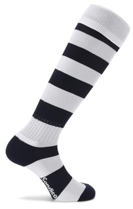 Sondico Mens Football Socks Plus Size Navy/White 12-14