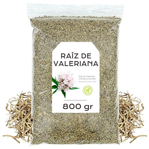Valeriana Raiz 800g - Infusion Valeriana Raiz - Te de Valeriana Raiz - Valeriana Raiz Cortada - Valeriana Raiz a Granel (800 gr)
