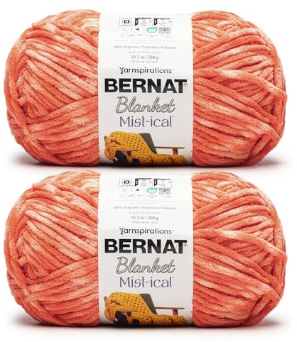 Bernat Blanket Mist-ical Cactus Flower 2 Pack of 300g Yarn