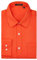 HISDERN Mens Formal Dress Shirts Long Sleeve Shirts Regular Fit Shirt for Men Casual Plain Shirt Orange 4XL