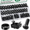 Tanbupu 45PACK M6 x 16mm Rack Mount Cage Nuts, Screws, Washers, Black Server Rack Screws and Square Insert Nuts for Rack Mount Server Cabinet, Shelves, Enclosures, Routers