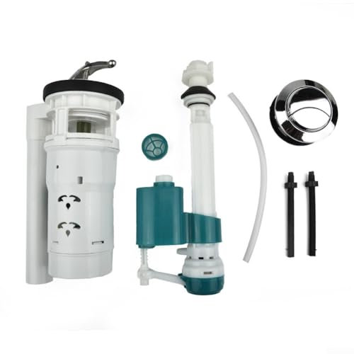 Cistern Toilet Fill Parts Toilet Tank Kits Water Drain Flush Valve Button Set Push Button, Converter Kit, Replacement, Water-Saving