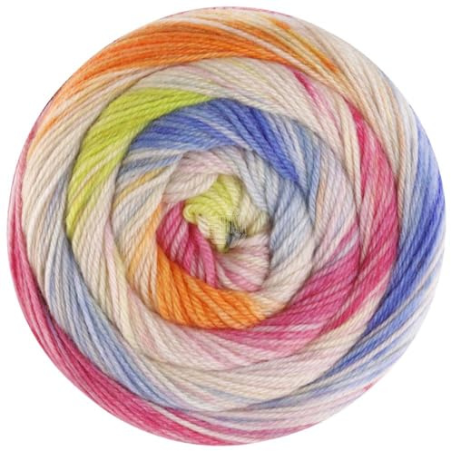 LANA GROSSA Meilenweit 100 Dusk | Sockenklassiker, bedruckt und waschmaschinenfest | Handstrickgarn aus 80% Schurwolle (Merino) & 20% Polyamid | 100g Wolle zum Stricken & Häkeln | 400m Garn FB6203