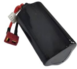 RoaringTop 11.1V Li-Ion Akku 3000 mAh 3S wiederaufladbar mit T Plug und Batterie Niederspannungsalarm Checker für RC Brushless R608, Bateau RC 210E 200E, Camion RC Brushless 2104（2 Packs）