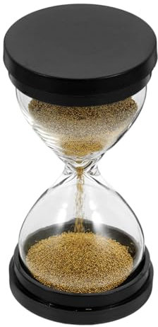 Happyyami 30 Sekunden Sanduhr Sanduhr Goldperlen Sanduhr Sanduhr Uhr Küchenuhr Heimbüro Ornament