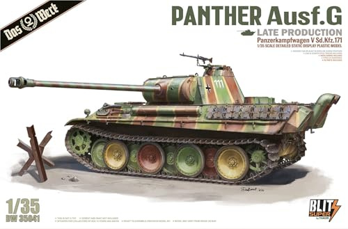 Das Werk 1:35 Model Kit - Panther Ausf.G Late Prod. - SUPER BLITZ - Adults, Military History Enthusiasts, Model Builders