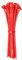 ERKO Fascette plastica rosse 200 x 3,6 mm 100 pezzi, per decorazione, organizzazione, progetti artigianali e gestione dei cavi, per interni ed esterni, corte
