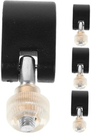 Hemobllo 4 Sets Alpenstock Zubehör Wanderzubehör Für Damen Wanderzubehör Trekkingstock Clips Spazierstöcke Schlossschnalle Kletterstockhalter Stockzubehör Schwarzes Nylon