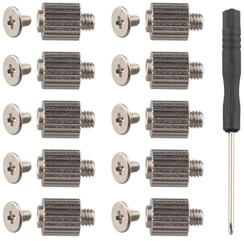 ZDE Set of 10 M.2 SSD Mounting Screws Kit M2.5 Computer Motherboard Screws Components with Screwdriver Compatible with Asus MSI Gigabyte ASRock Laptop PC Motherboard Raspberry Pi