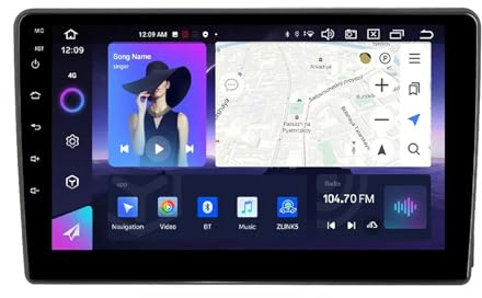 Android 15 2 DIN Radio Coche Pantalla Táctil de 9 Radio para Ford Focus 2006-2011 Unidad Central estéreo Coche con Navegación GPS BT Radio FM Cámara Trasera(8+256G)