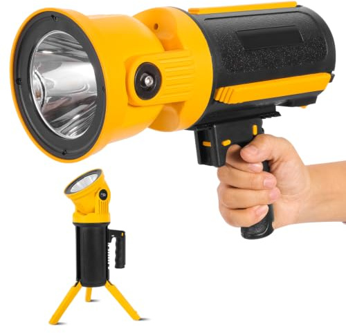 LETOUR Torch LED Super Bright Multifunction Flashlight 7 Modes Rechargeable Work Lights Camping Standard Torches Large Light Powerful USB Power Bank for Outage,Outdoor