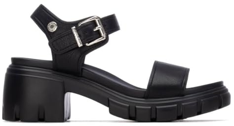 REFRESH - Sandalen Damen Schwarz - Bequeme und vielseitige Schuhe - Casual Mode - Modell 17528301 (Größe 38)